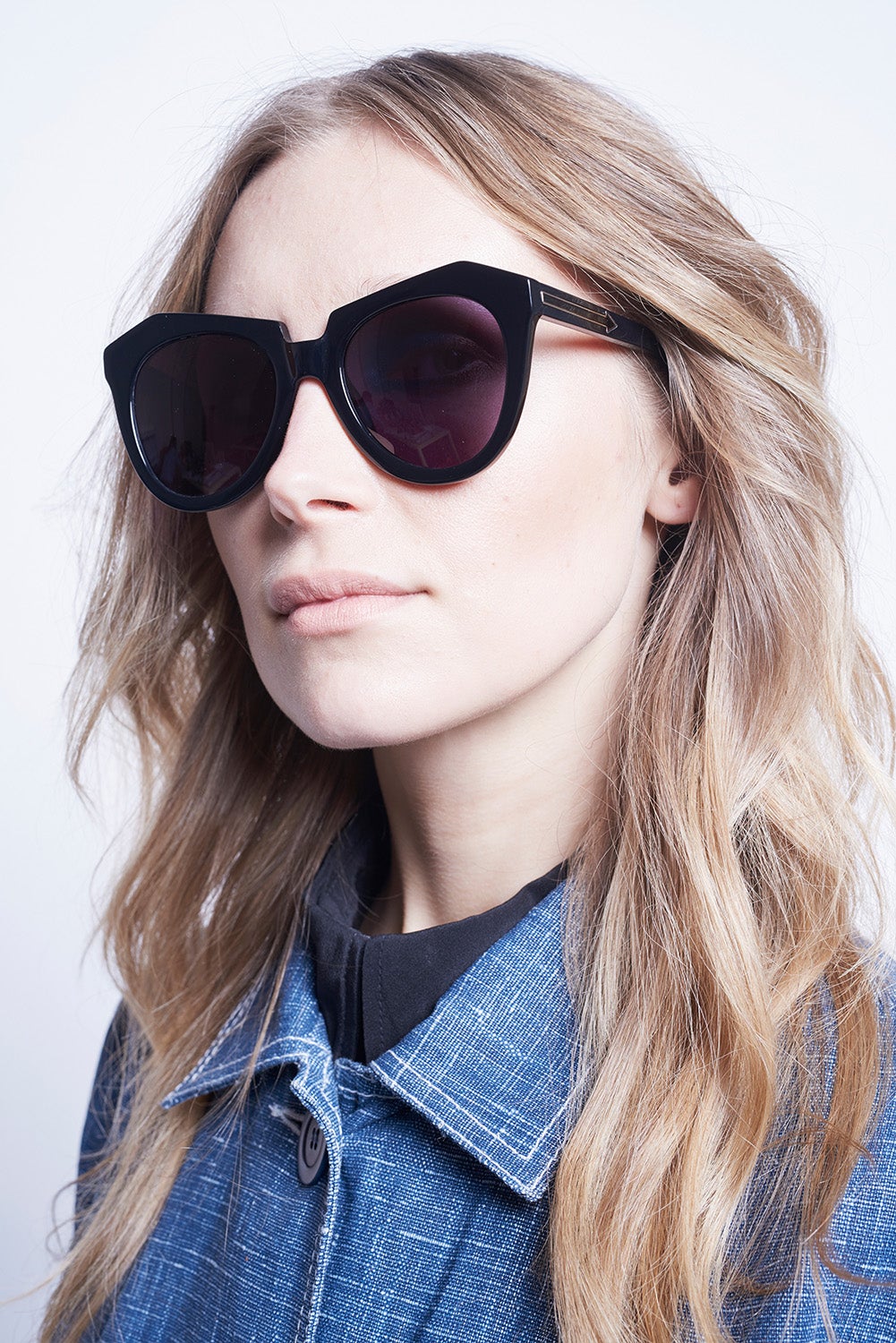 Karen walker sales black sunglasses