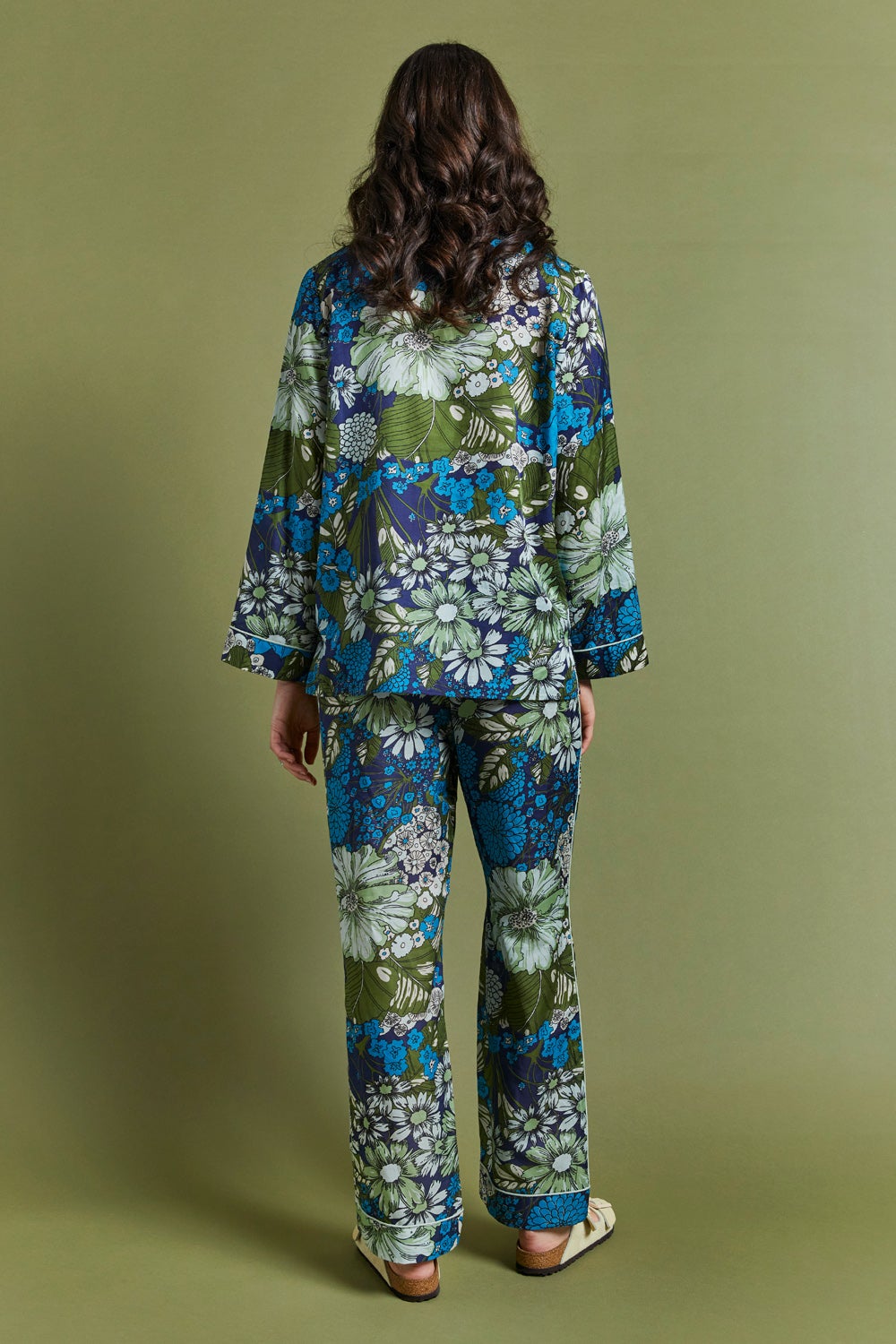 Papinelle X Karen Walker Daisy Full Length Pj Blue Karen Walker