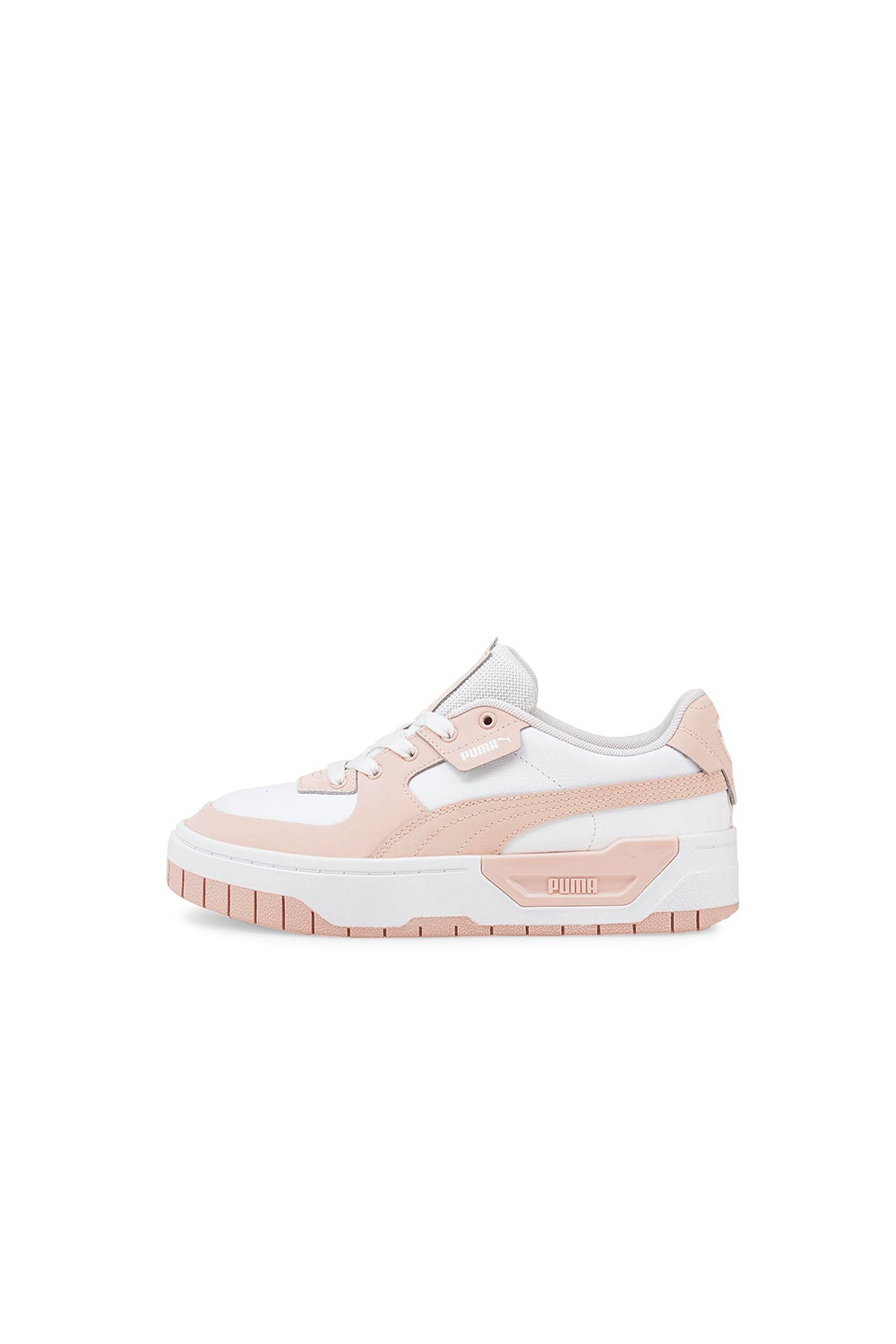 Puma cali white and on sale pink