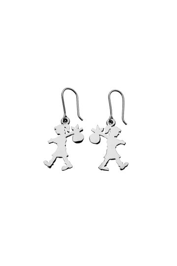 KAREN KRIEGEL Silver Rogue Earrings — LAGOON