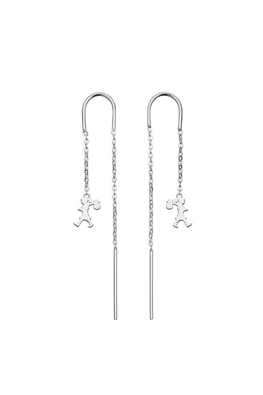 Long Nocturne Silver Earrings