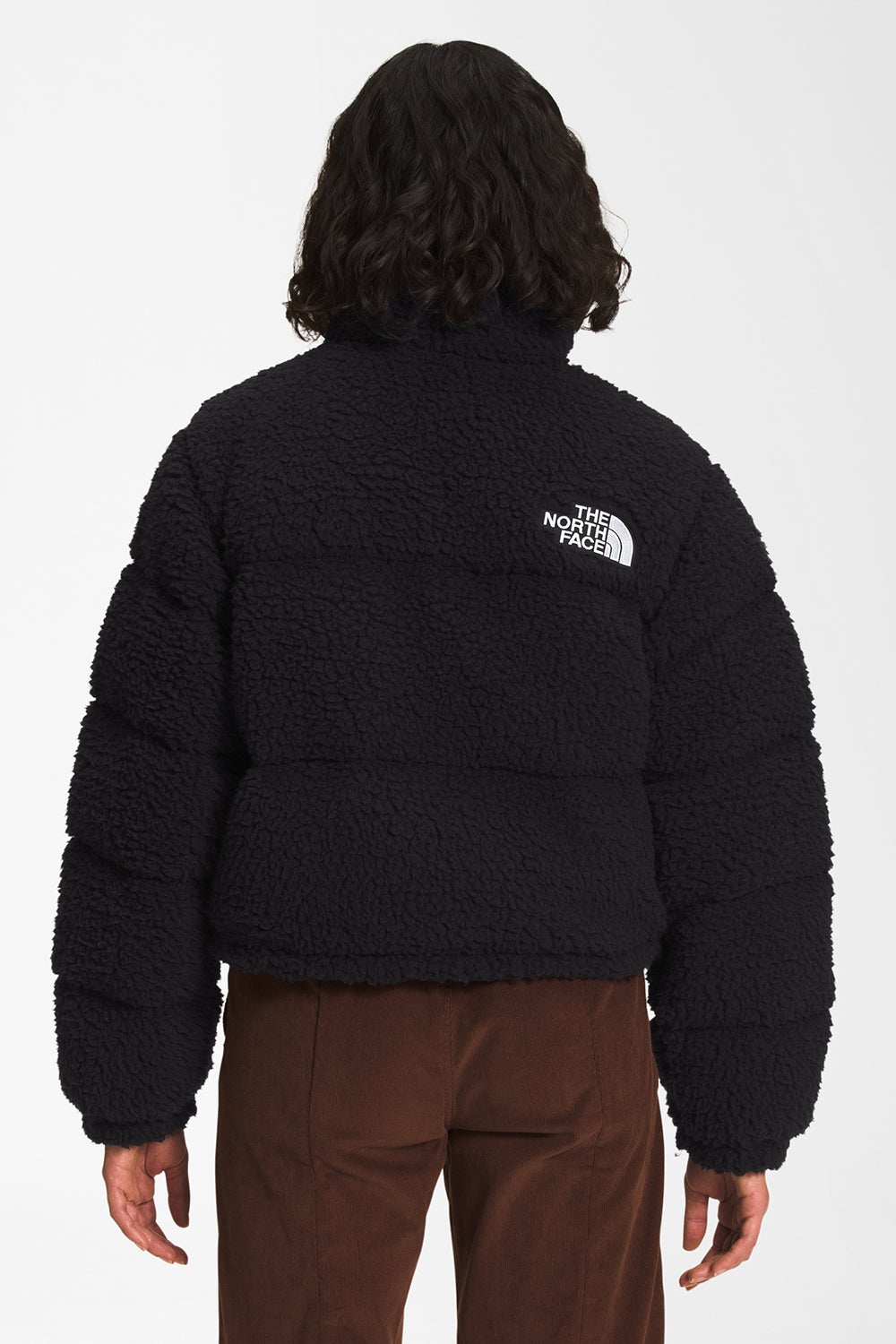 The North Face High Pile Fleece Nuptse Jacket Black | Karen Walker