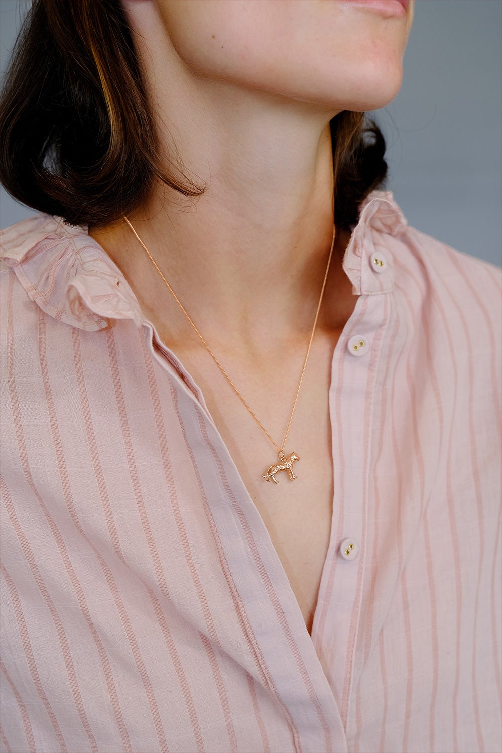 Tiger Necklace Rose Gold Karen Walker