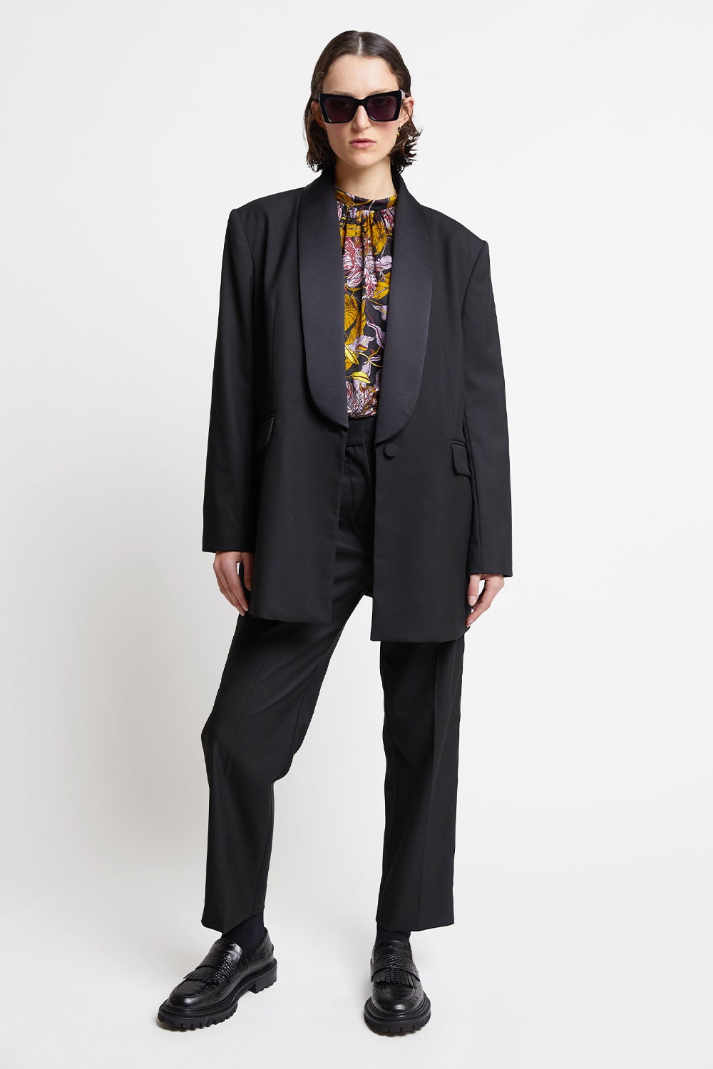 Michael Kors Collection Samantha HighWaist Tuxedo Trousers  Bergdorf  Goodman