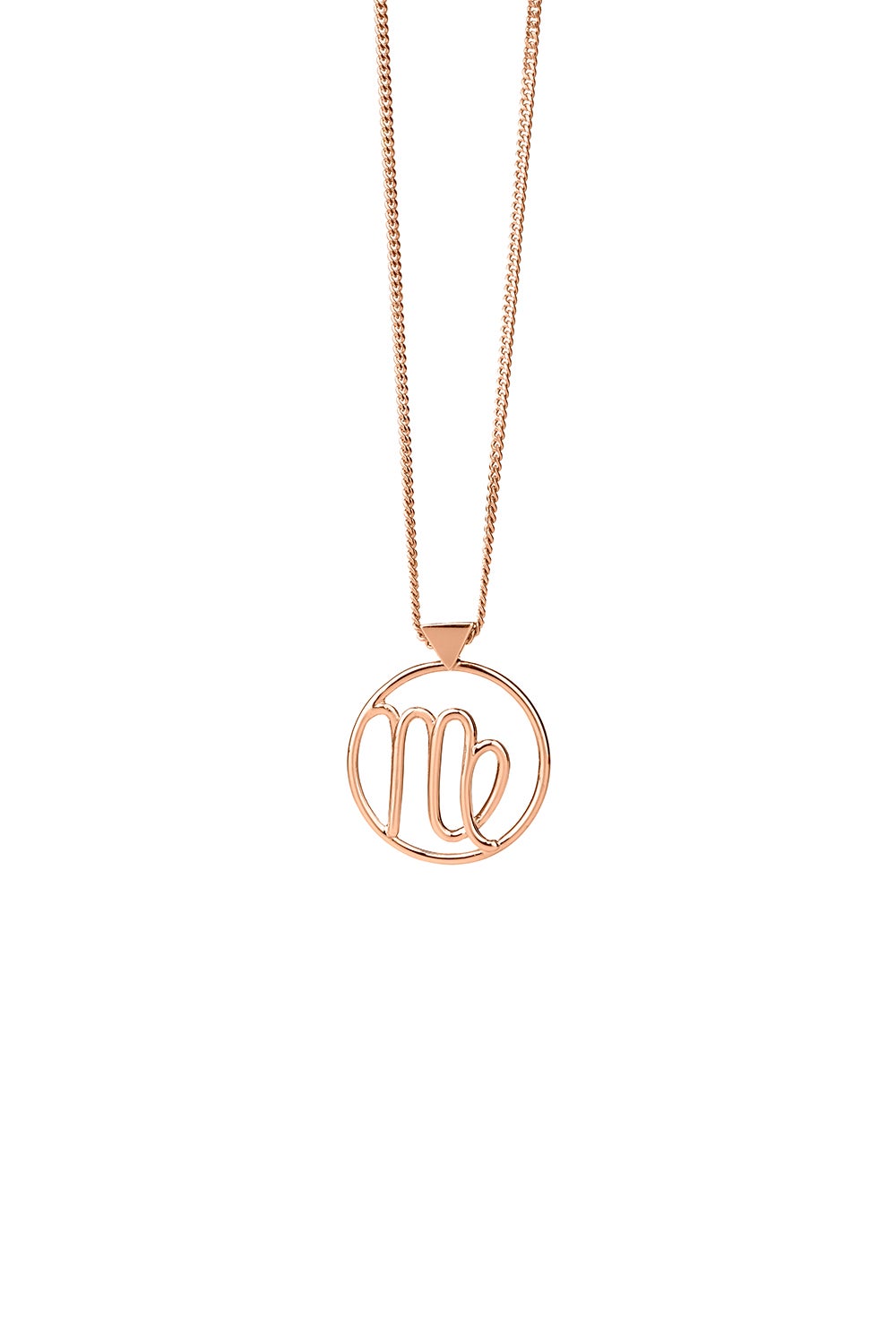 Rose gold 2025 virgo necklace